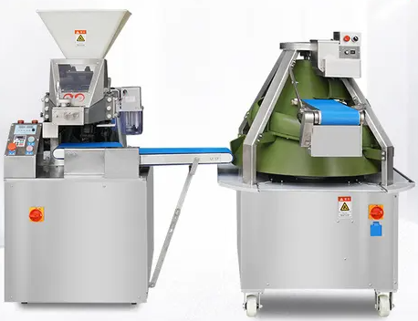 Automatic Dough Divider And Rounder machine for hamburger bread bun 